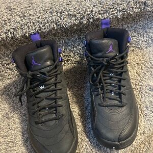 Black and Purple Sneakers